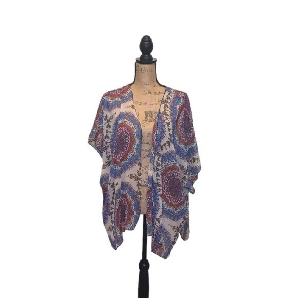Band of‎ Gypsies Cardigan Kimono Topper Semi Sheer Size M/L